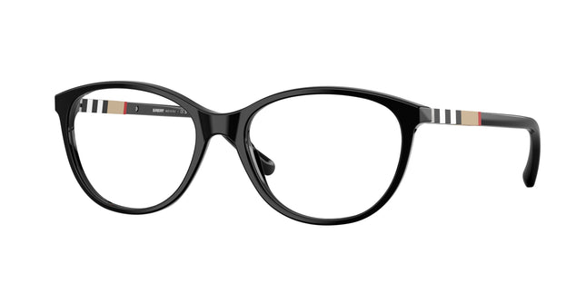 Burberry BE2205 Square Eyeglasses  3001-Black 52-145-17 - Color Map Black