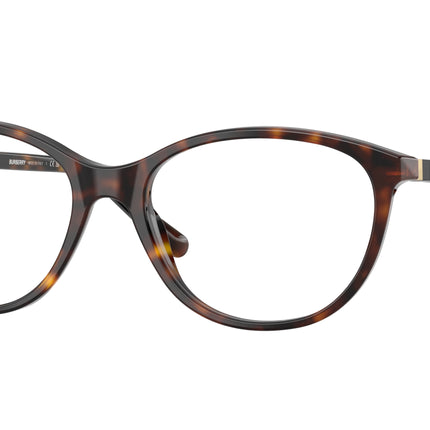 Burberry BE2205 Square Eyeglasses  3002-Dark Havana 52-145-17 - Color Map Brown
