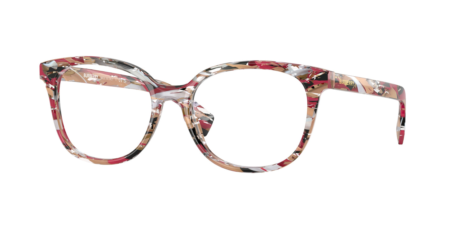 Burberry BE2291 Square Eyeglasses  3792-Striped Check 53-140-17 - Color Map Multicolor