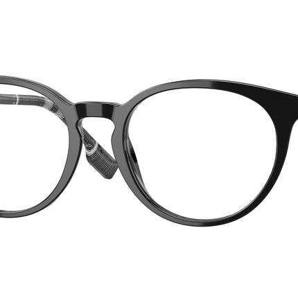 Burberry CHALCOT BE2318 Phantos Eyeglasses  4007-Black 51-140-18 - Color Map Black