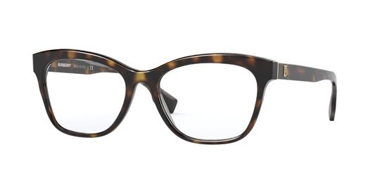 Burberry MILDRED BE2323 Square Eyeglasses  3002-Dark Havana 52-140-17 - Color Map Brown
