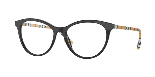 Burberry AIDEN BE2325 Phantos Eyeglasses  3853-Black 53-140-16 - Color Map Black