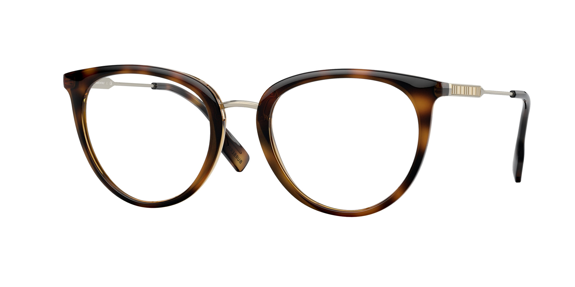 Burberry JULIA BE2331 Phantos Eyeglasses  3884-Dark Havana 52-140-20 - Color Map Brown
