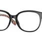 Burberry SCARLET BE2332 Square Eyeglasses  3824-Black 54-140-17 - Color Map Black