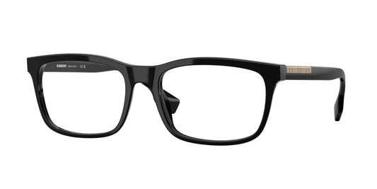 Burberry ELM BE2334 Rectangle Eyeglasses  3001-Black 55-145-18 - Color Map Black