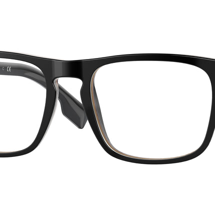 Burberry BOLTON BE2340 Square Eyeglasses  3798-Black 56-145-20 - Color Map Black