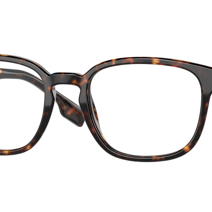 Burberry EDISON BE2344 Square Eyeglasses  3920-Dark Havana 53-145-20 - Color Map Brown