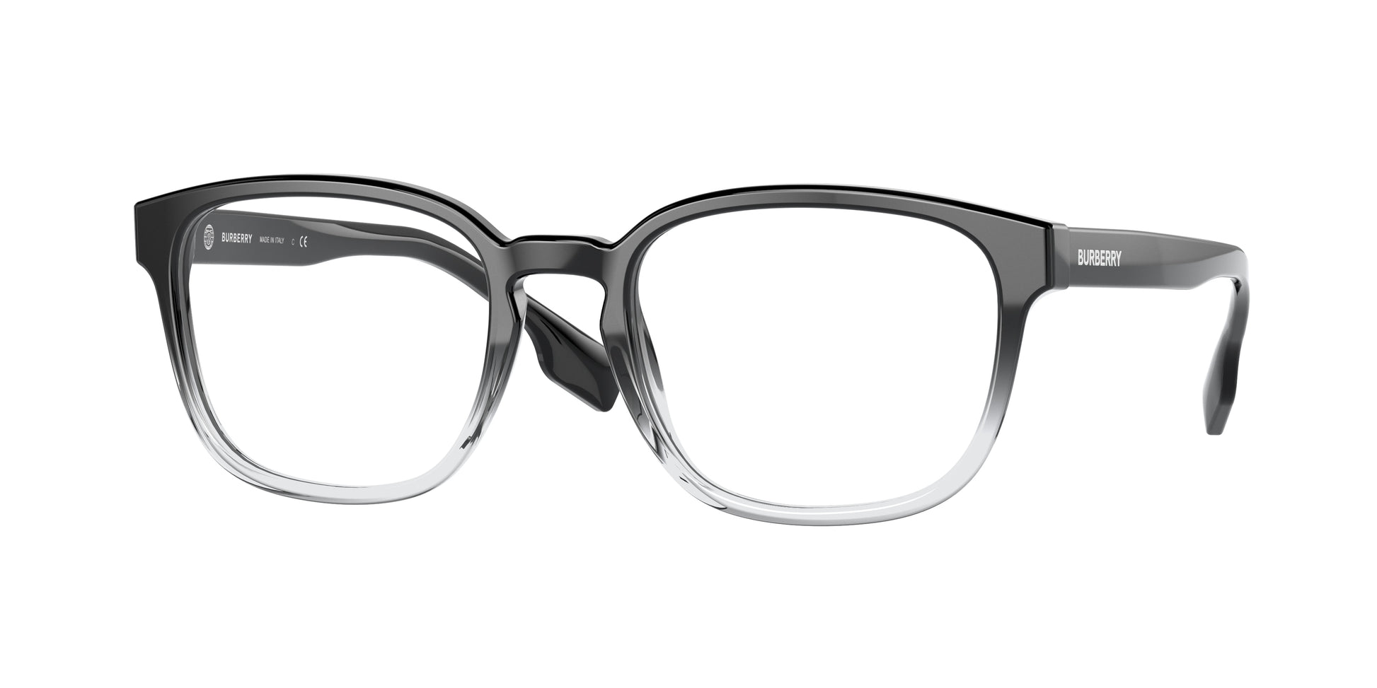 Burberry EDISON BE2344 Square Eyeglasses  3955-Black 51-145-20 - Color Map Black