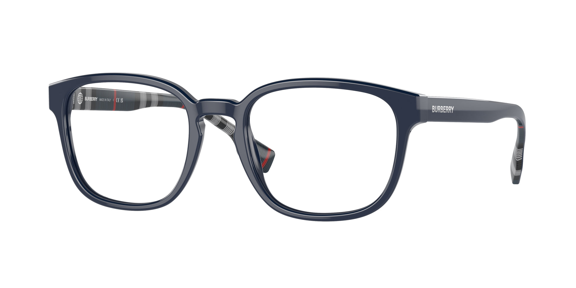 Burberry EDISON BE2344 Square Eyeglasses  4076-Blue 51-145-20 - Color Map Blue