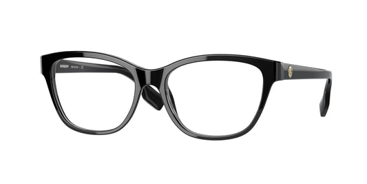 Burberry AUDEN BE2346 Cat Eye Eyeglasses  3001-Black 53-140-16 - Color Map Black