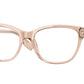 Burberry AUDEN BE2346 Cat Eye Eyeglasses  3358-Peach 51-140-16 - Color Map Pink