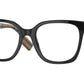 Burberry EVELYN BE2347 Square Eyeglasses  3942-Black 52-140-19 - Color Map Black