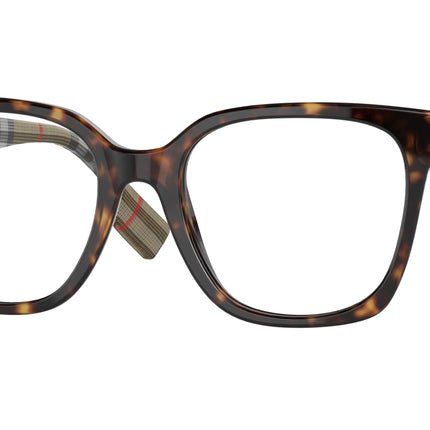 Burberry EVELYN BE2347 Square Eyeglasses  3943-Dark Havana 52-140-19 - Color Map Brown