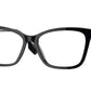 Burberry SALLY BE2348 Cat Eye Eyeglasses  3001-Black 55-140-15 - Color Map Black