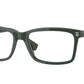 Burberry FOSTER BE2352 Rectangle Eyeglasses  3987-Green 56-145-17 - Color Map Green