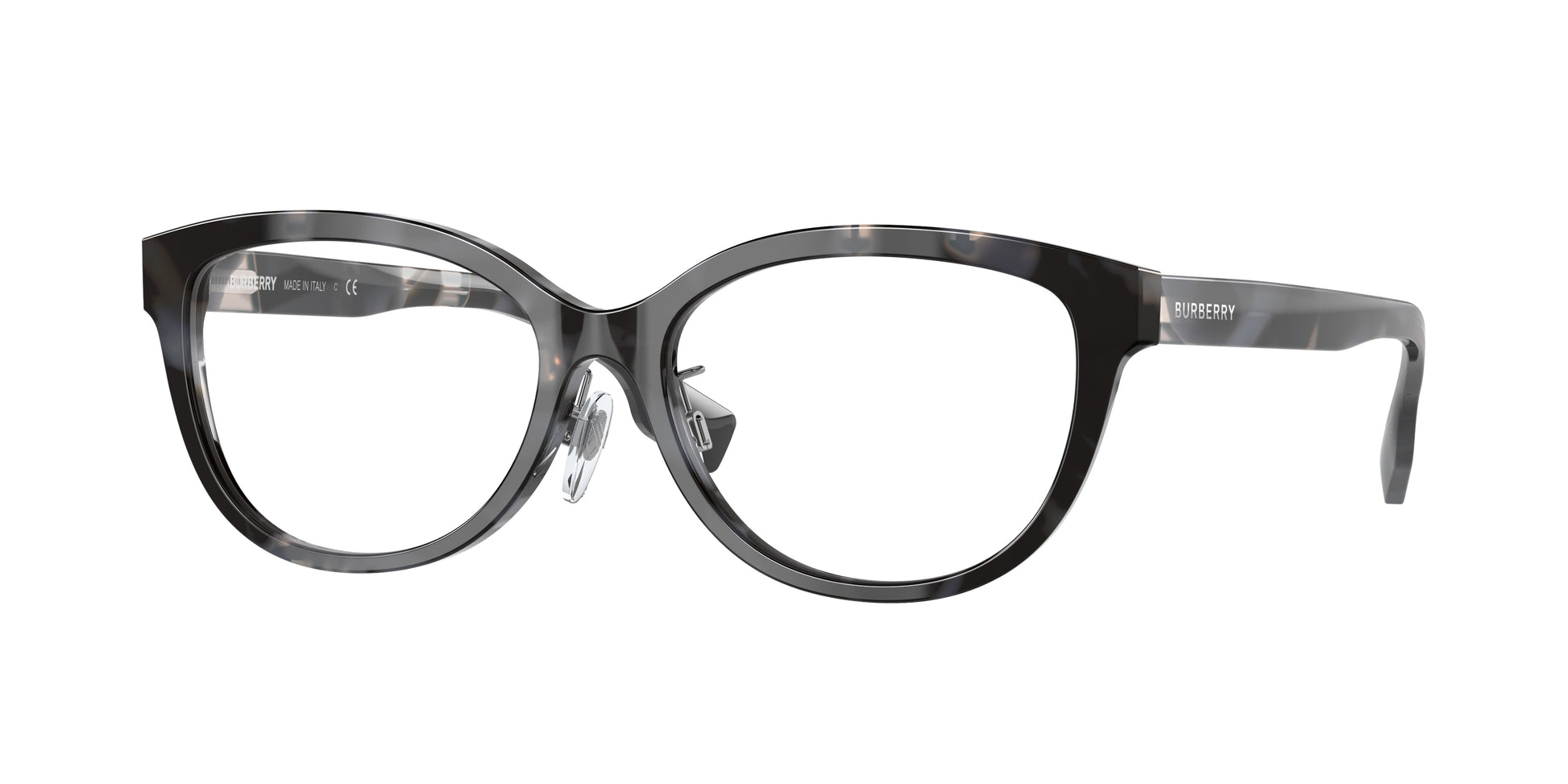 Burberry ESME BE2357F Cat Eye Eyeglasses  3983-Top Check/Grey Havana 54-140-16 - Color Map Grey