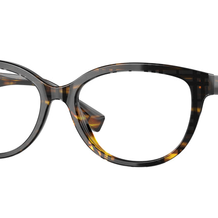Burberry ESME BE2357 Square Eyeglasses  3981-Top Check/Striped Brown 54-140-16 - Color Map Brown