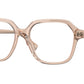 Burberry ISABELLA BE2358 Square Eyeglasses  3358-Peach 52-140-17 - Color Map Pink