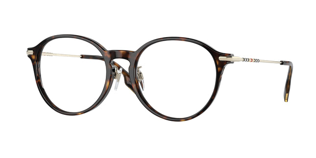 Burberry ALISSON BE2365F Round Eyeglasses  3002-Light Havana 53-140-18 - Color Map Tortoise