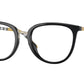 Burberry KATIE BE2366U Cat Eye Eyeglasses  3853-Black 51-140-19 - Color Map Black