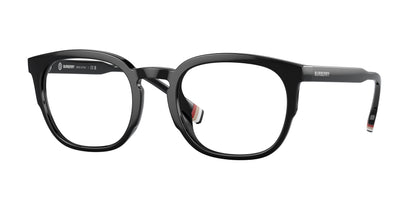 Burberry SAMUEL BE2370U Square Eyeglasses  3001-Black 53-150-22 - Color Map Black