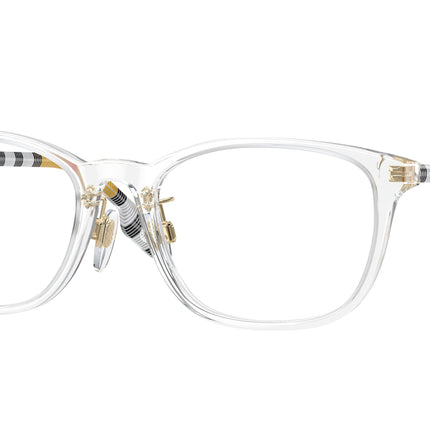 Burberry BE2371D Rectangle Eyeglasses  3889-Transparent 53-140-18 - Color Map Transparent