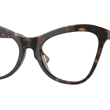 Burberry ANGELICA BE2373U Cat Eye Eyeglasses  3002-Dark Havana 54-140-19 - Color Map Brown