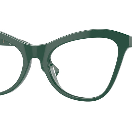 Burberry ANGELICA BE2373U Cat Eye Eyeglasses  4059-Green 54-140-19 - Color Map Green