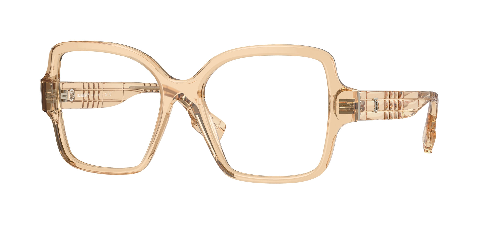 Burberry BE2374F Square Eyeglasses  4063-Beige 54-140-17 - Color Map Beige