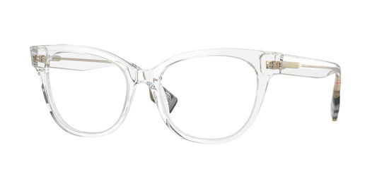 Burberry EVELYN BE2375 Cat Eye Eyeglasses  3024-Transparent 53-140-17 - Color Map Transparent