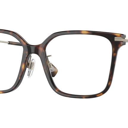 Burberry ELIZABETH BE2376 Square Eyeglasses  3002-Dark Havana 54-140-16 - Color Map Brown