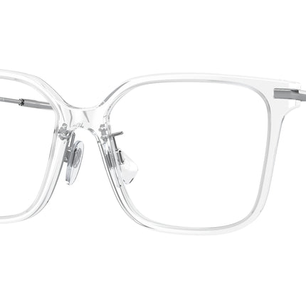 Burberry ELIZABETH BE2376 Square Eyeglasses  3024-Transparent 54-140-16 - Color Map Transparent