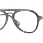 Burberry BAILEY BE2377 Pilot Eyeglasses  3804-Charcoal Check 55-145-18 - Color Map Grey