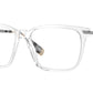 Burberry ELLIS BE2378 Square Eyeglasses  3024-Transparent 55-150-16 - Color Map Transparent