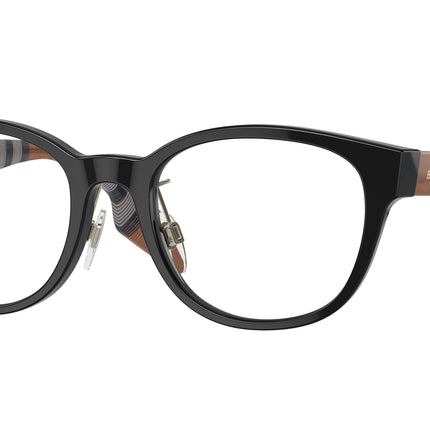 Burberry PEYTON BE2381D Square Eyeglasses  4041-Black 51-140-19 - Color Map Black