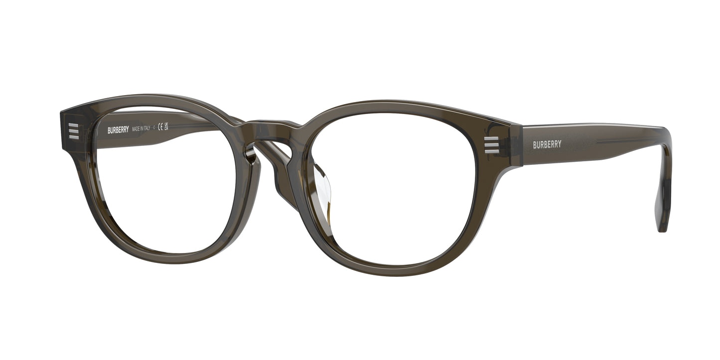 Burberry AUBREY BE2382D Round Eyeglasses  3010-Green 49-145-19 - Color Map Green