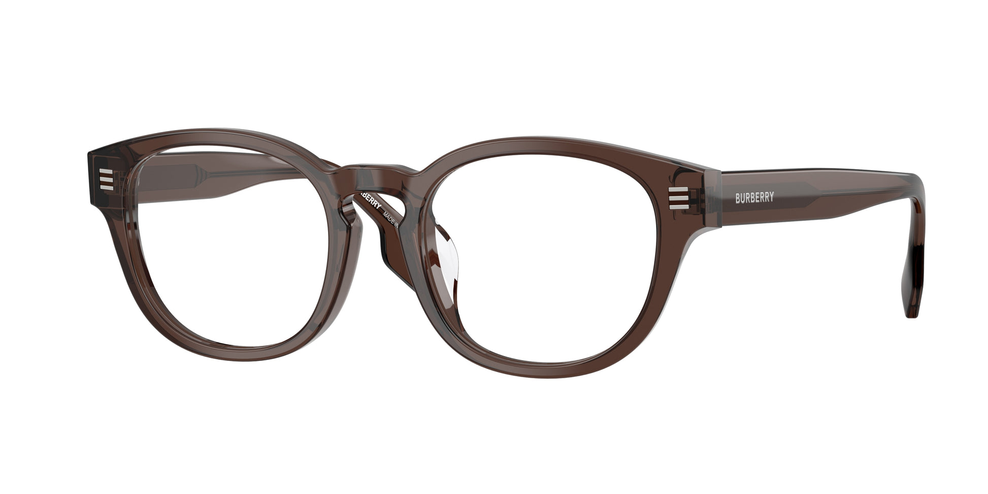 Burberry AUBREY BE2382D Round Eyeglasses  4116-Brown 49-145-19 - Color Map Brown