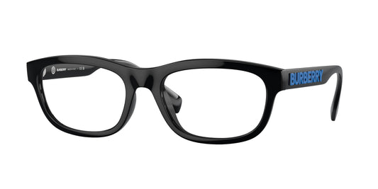 Burberry BE2385U Irregular Eyeglasses  3001-Black 56-145-19 - Color Map Black