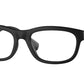 Burberry BE2385U Irregular Eyeglasses  3464-Matte Black 56-145-19 - Color Map Black