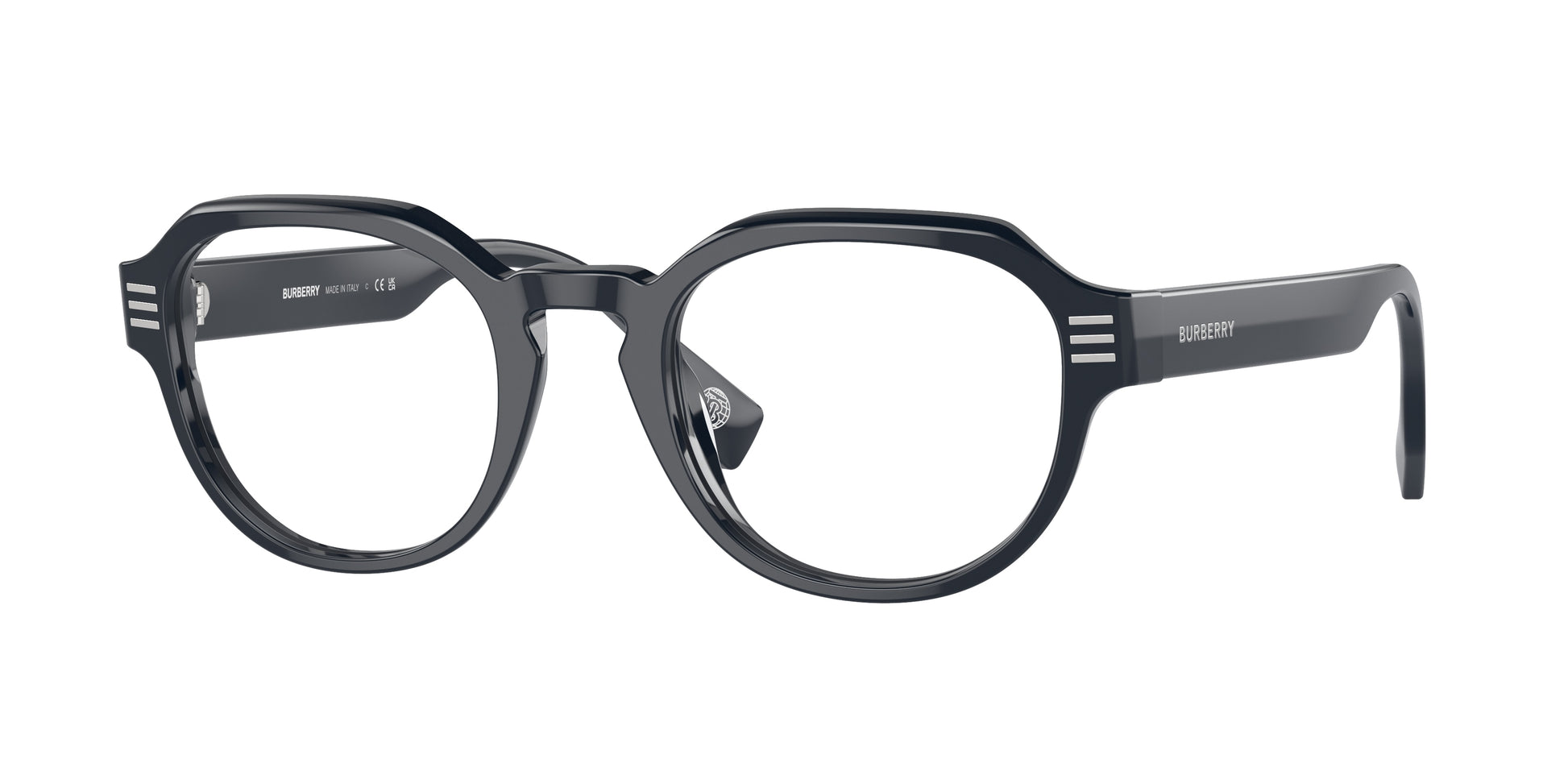 Burberry BE2386F Round Eyeglasses  3961-Blue 51-150-22 - Color Map Blue