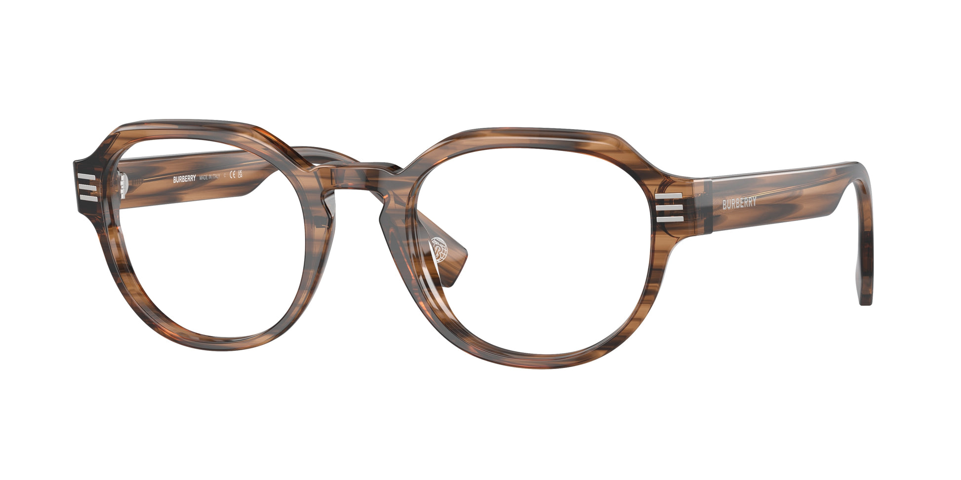 Burberry BE2386F Round Eyeglasses  4096-Brown 51-150-22 - Color Map Brown