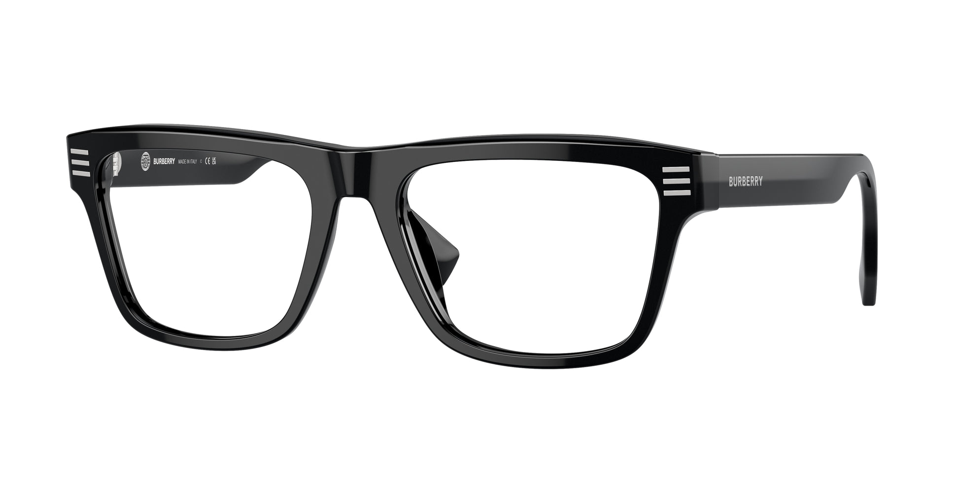 Burberry BE2387F Square Eyeglasses  3001-Black 55-150-18 - Color Map Black