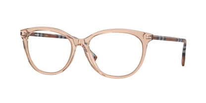 Burberry BE2389F Irregular Eyeglasses  4088-Peach 52-140-16 - Color Map Pink
