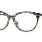 Burberry BE2389 Irregular Eyeglasses  4089-Check Green 54-140-16 - Color Map Green