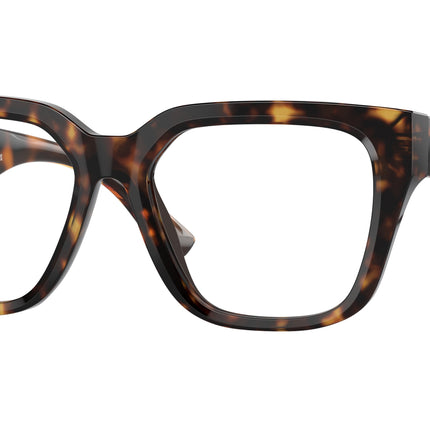 Burberry BE2403F Square Eyeglasses  3002-Dark Havana 51-140-17 - Color Map Brown