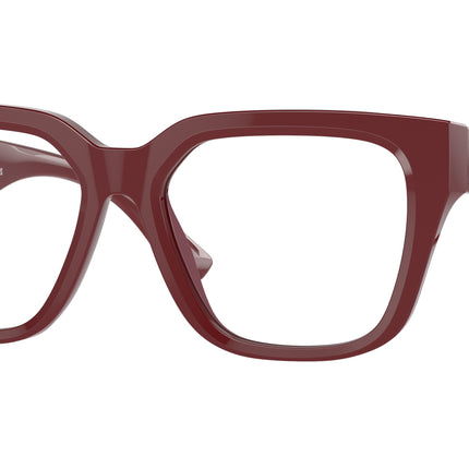 Burberry BE2403 Square Eyeglasses  4119-Bordeaux 53-140-17 - Color Map Red