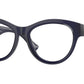 Burberry BE2404F Round Eyeglasses  4120-Blue 53-140-17 - Color Map Blue