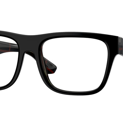 Burberry BE2411 Square Eyeglasses  4121-Top Black On Vintage Check 55-145-18 - Color Map Black