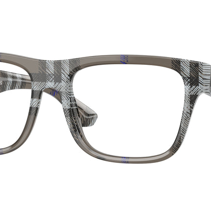 Burberry BE2411 Square Eyeglasses  4147-Check Lichen 55-145-18 - Color Map Grey