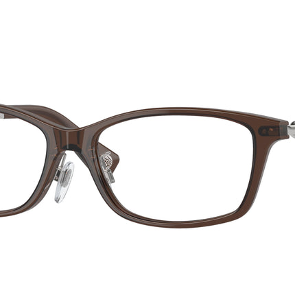 Burberry BE2414D Rectangle Eyeglasses  4116-Brown 55-145-16 - Color Map Brown